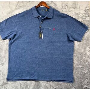 NWT Polo Ralph Lauren Shirt Mens 4XB Blue Pony Logo 100% Cotton